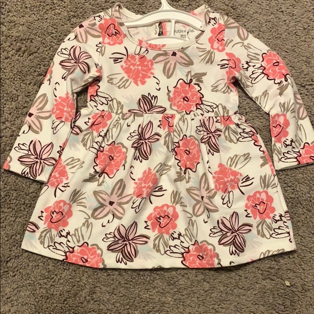 Long Sleeve Floral Print Dress